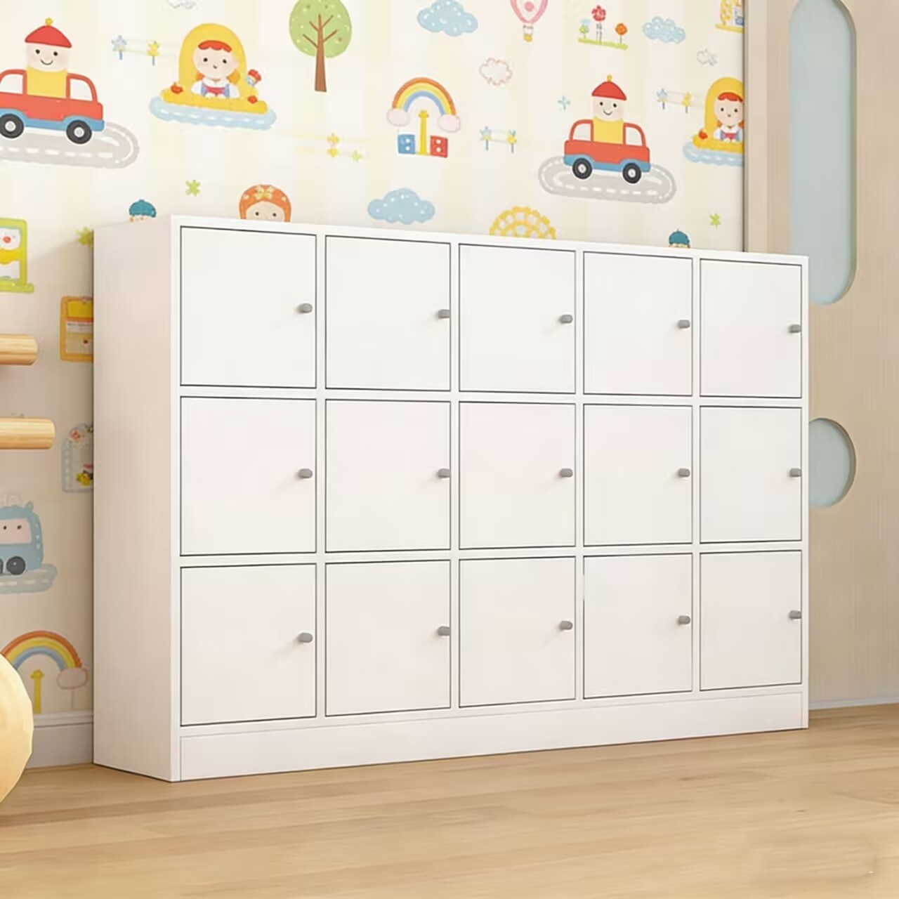 木质更衣柜多层大空间员工储物柜洗浴健身房幼儿园培训中心洗澡