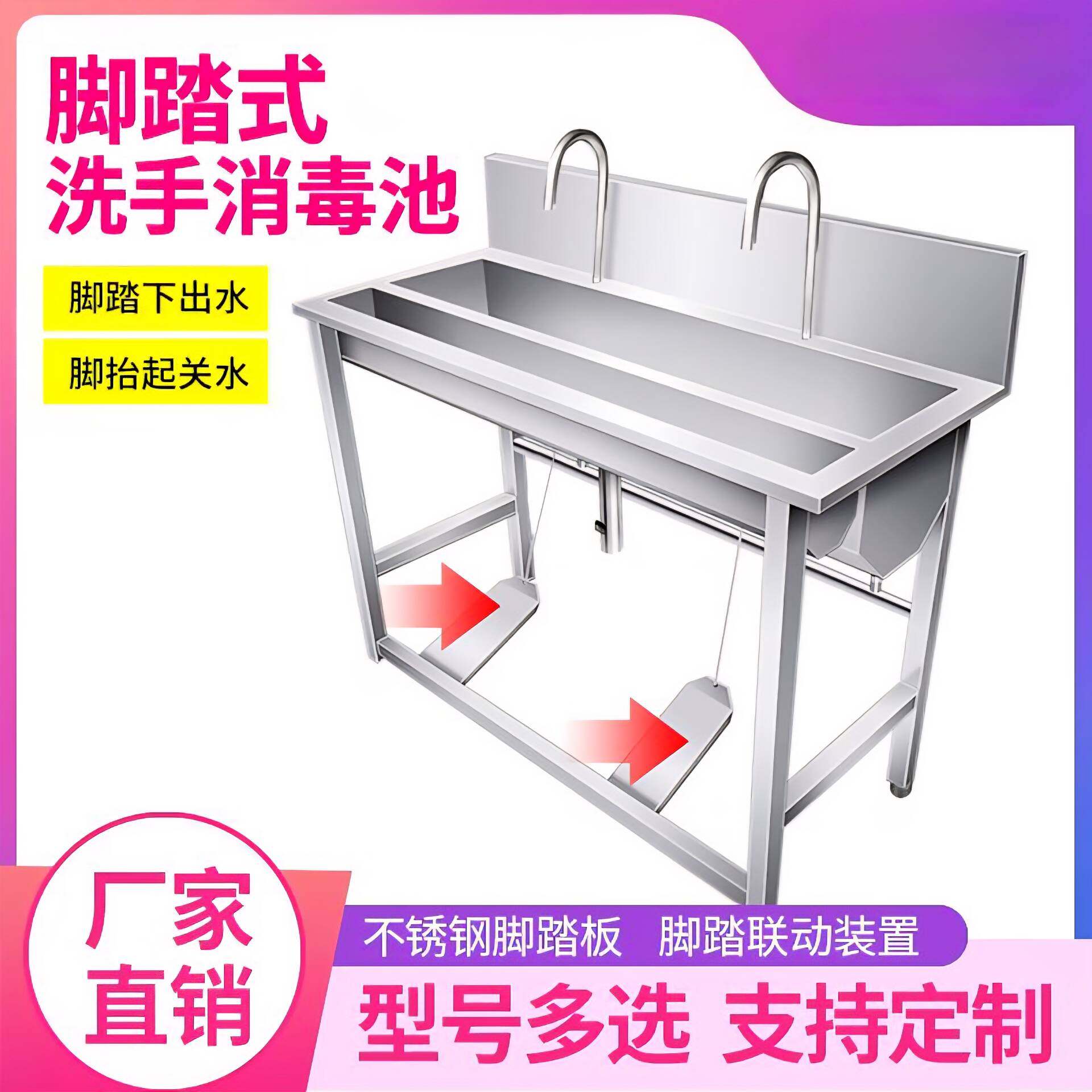 食品厂脚踏消毒洗手池