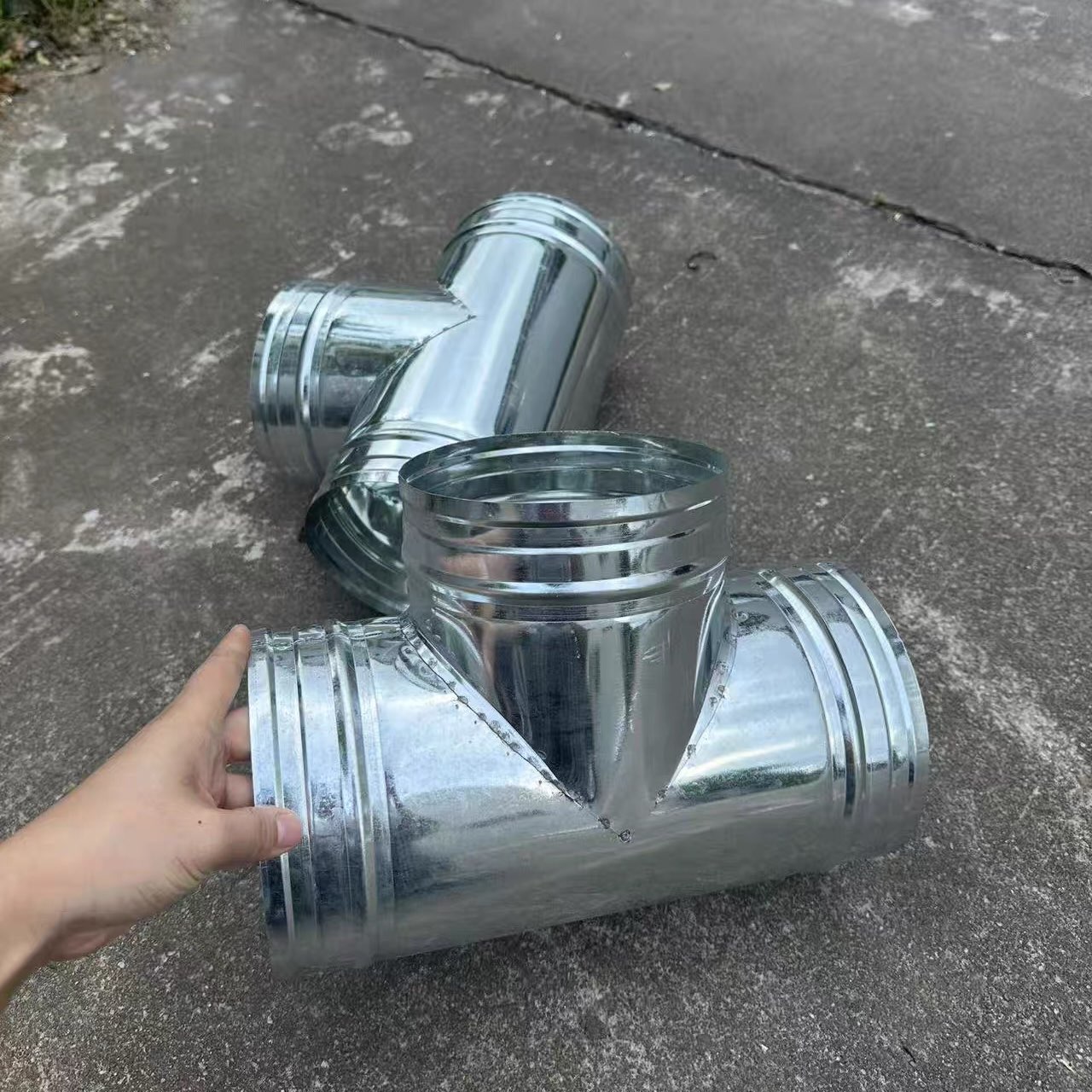 通T型油烟机排烟管分叉羊角换气