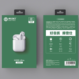 正品MODES/摩登仕蓝牙耳机M200 ULTRA半入耳式无线TWS通话降噪