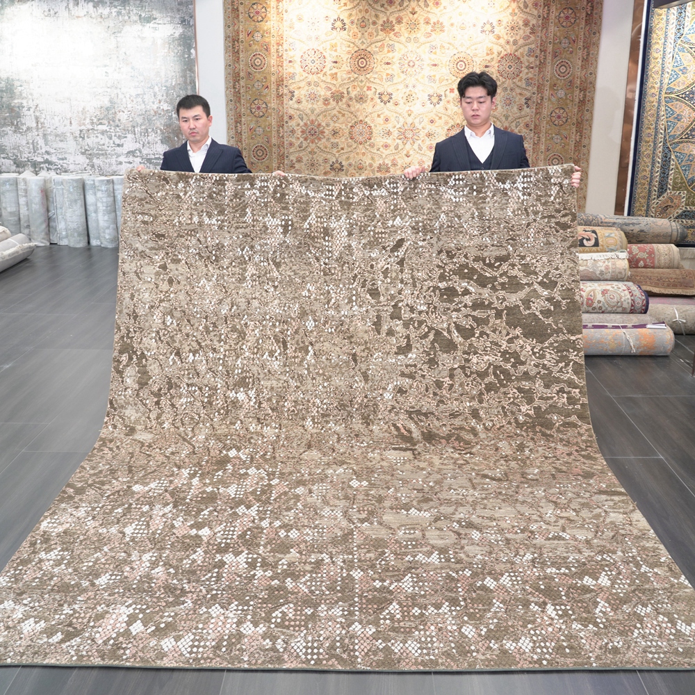 天匠别墅地毯比利时摩洛哥美式欧式羊毛地毯手工地毯244x302cm