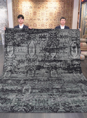 天匠进口羊毛地毯书房卧室客厅地毯别墅大宅羊毛地毯243x310cm