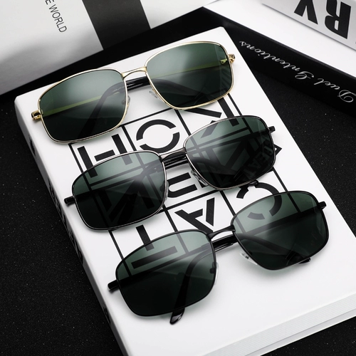 Новинка 2025 года, мужские солнцезащитные очки для вождения, поляризационные солнцезащитные очки для водителя, лобовое стекло, защита от УФ-лучей, сильный свет для глаз, 2025