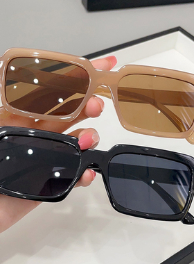 亏本清仓太阳镜海边墨镜女防紫外线高级感gm夏黑色眼镜时尚复古