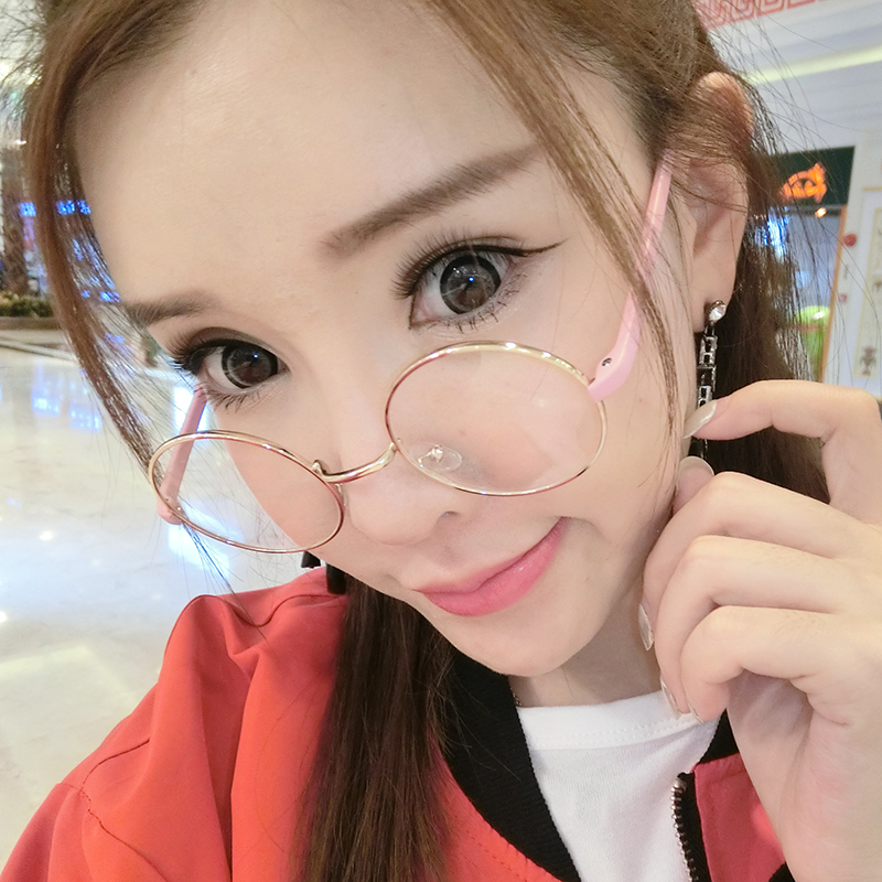 【清仓捡漏】韩版潮金属圆形平光镜架复古女眼镜框男款眼镜架镜框