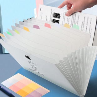 File Folder A4 Bag大容量多层试卷夹文件夹资料分类插页收纳袋