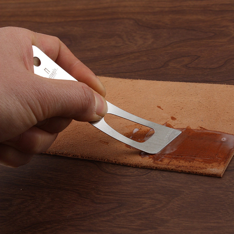 nattools薄弹上胶片 不锈钢材质石洗 手工DIY皮革工具 涂胶片T08