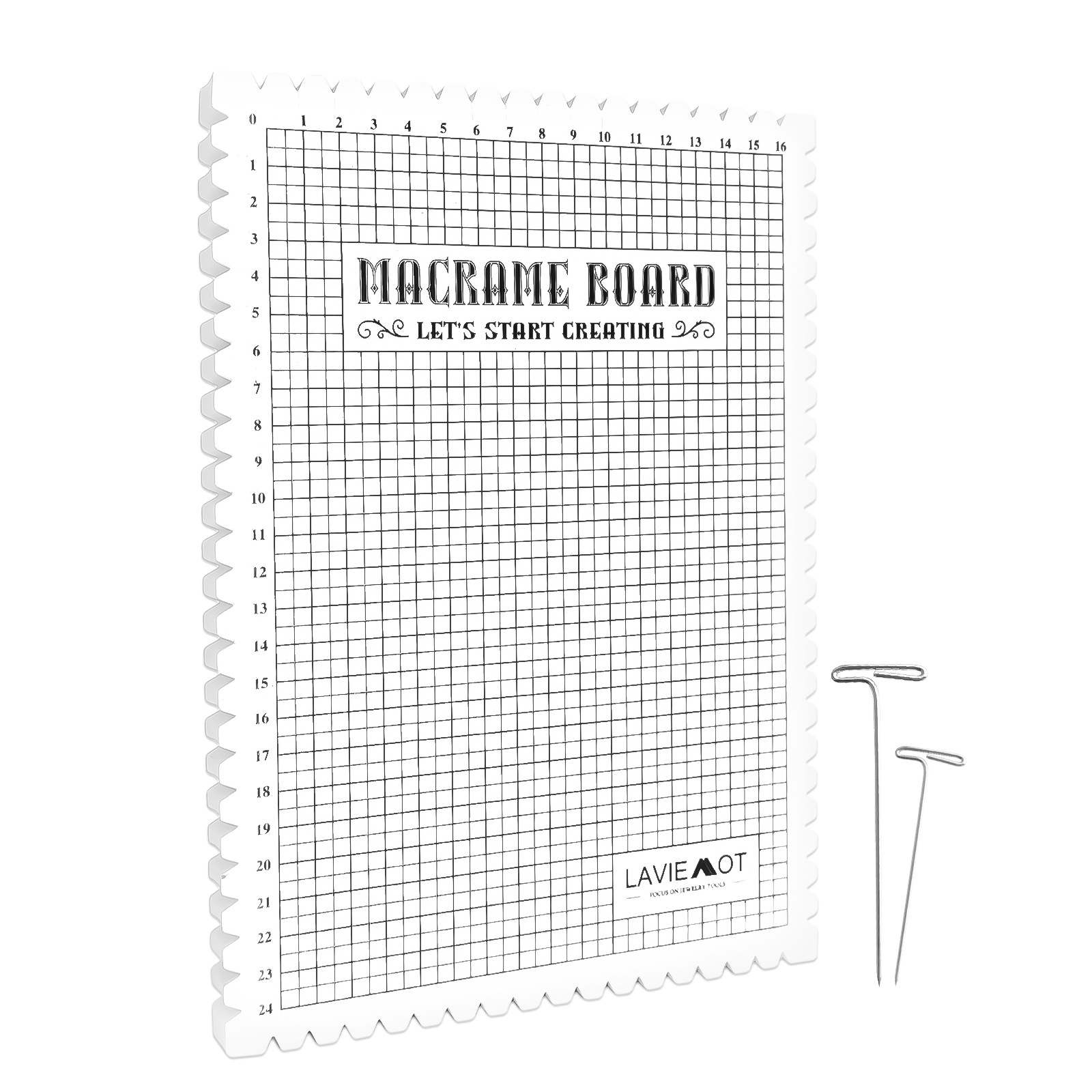跨境热卖macrame board编织板 编绳方格软垫DIY毛线棉绳编织工具