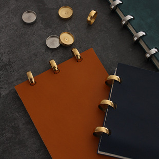 Disc bind蘑菇孔活页圈笔记本圆形不锈钢活页环香菇孔本子用