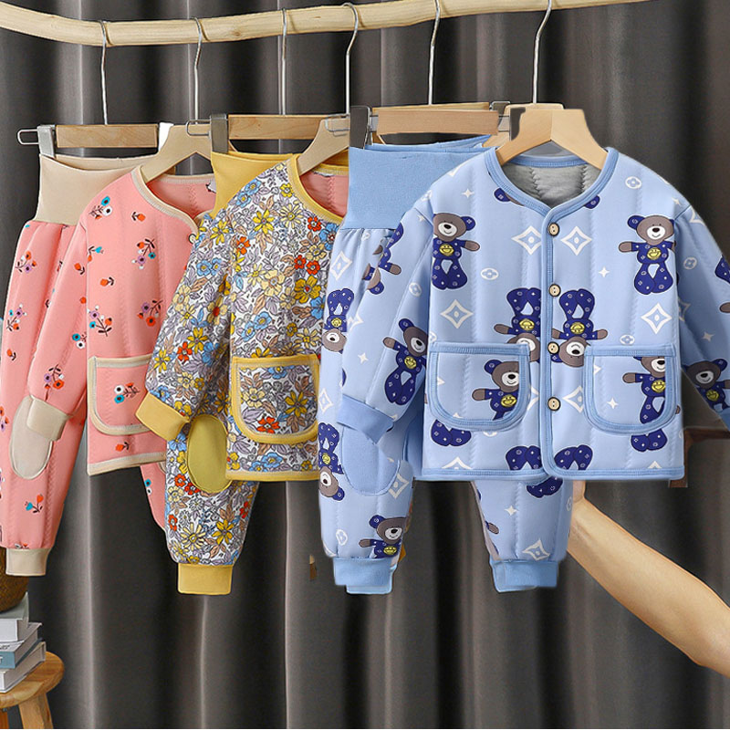 婴儿棉衣棉裤套装宝宝秋冬棉袄内胆男宝夹棉加厚内搭保暖衣外穿