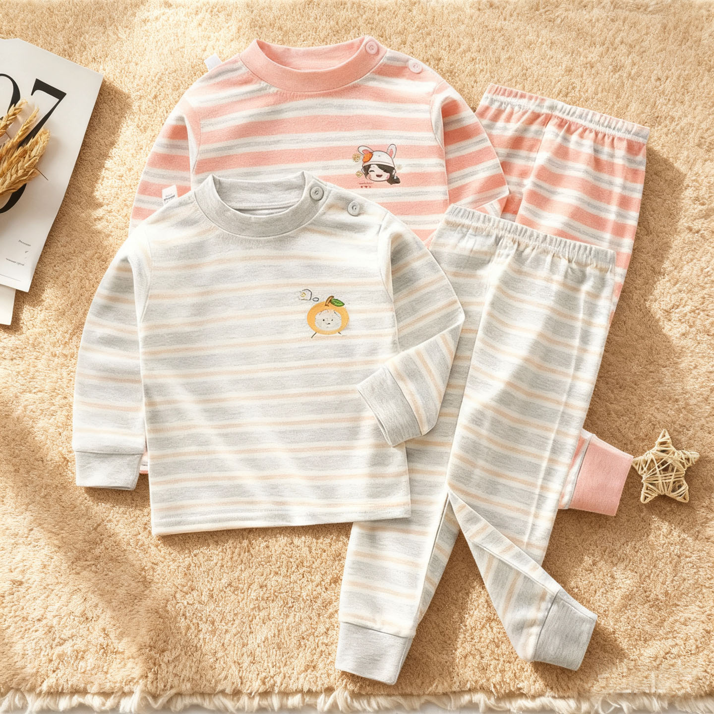 今日秒杀中高领彩棉秋衣秋裤套装