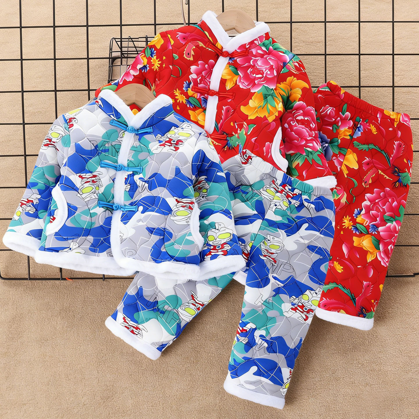 宝宝棉服套装一岁男宝男童中国风红色过年衣服战袍穿搭马年拜年服,童装/婴儿装/亲子装,棉袄/棉服,淘宝优惠券,粉丝福利购,淘宝优惠卷