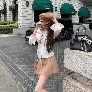 【反差艺术生】双c腰!衬衫在我这里“拥有偏爱”的掐腰衬衫/半裙