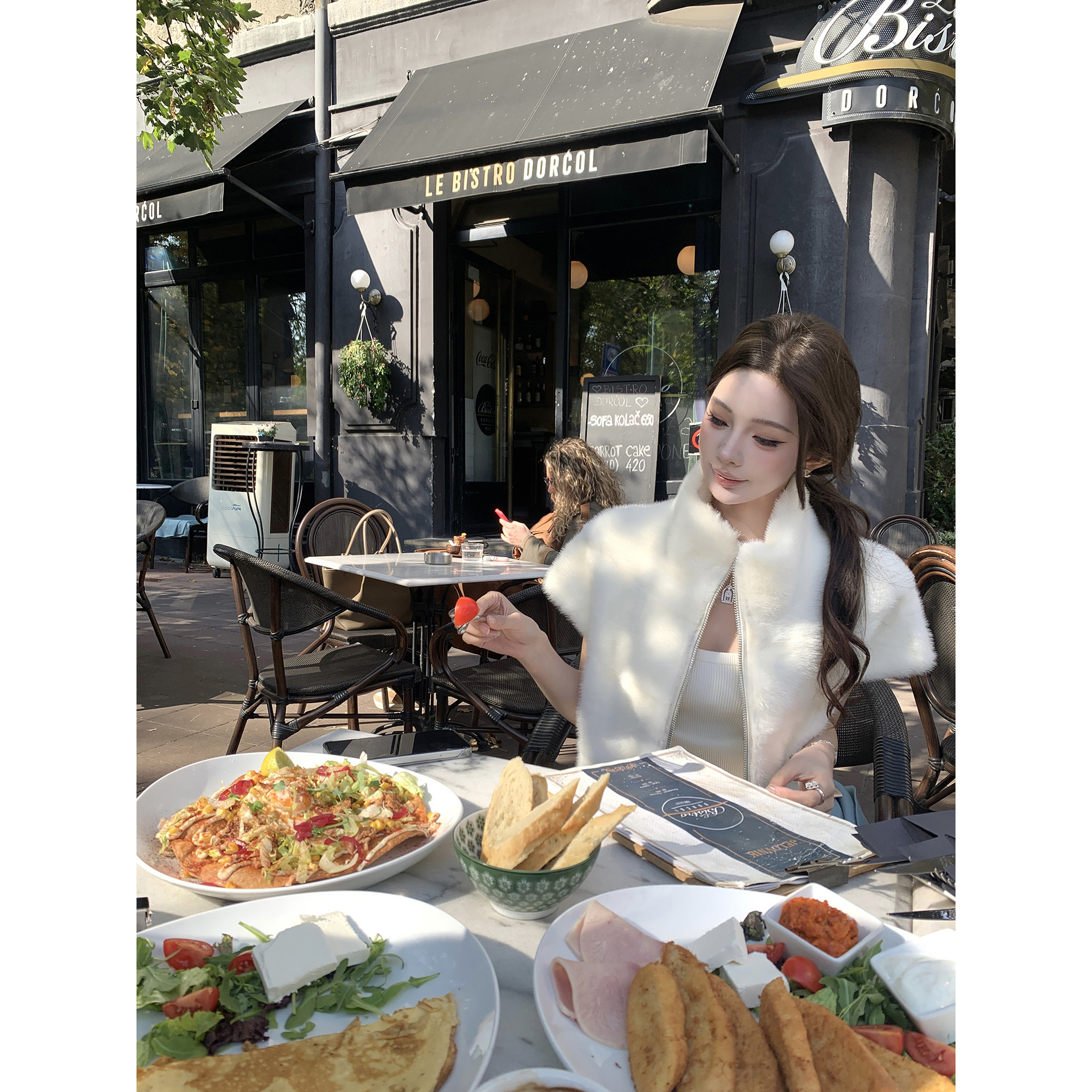 【DolI千金水貂】--0ld money“紫标级”皮草&吊带&华夫格裤