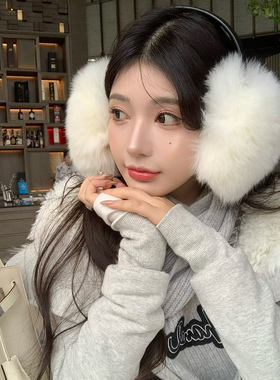 【狐狸毛&耳罩】雪季~冬日暖暖vibe品~“终极显脸小”蓬蓬狐狸毛