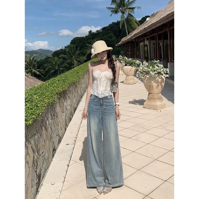 限量【冰岛陨石】夏日团宠版！“降温色”洗水直筒牛仔