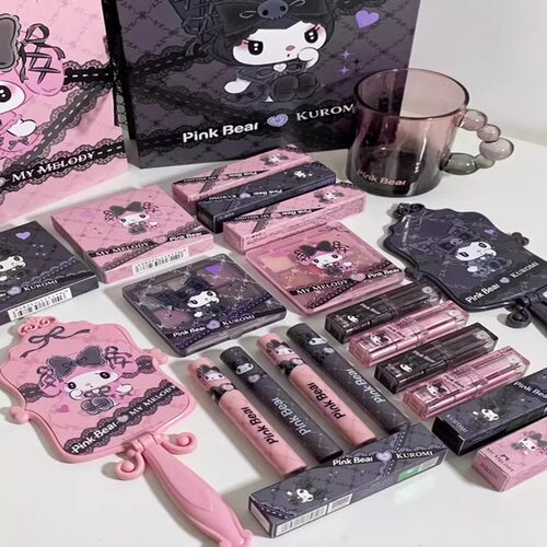 皮可熊loopy手持镜糖光口红小熊