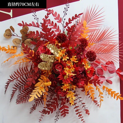 婚庆仿真花花点路引花点挂花盆花