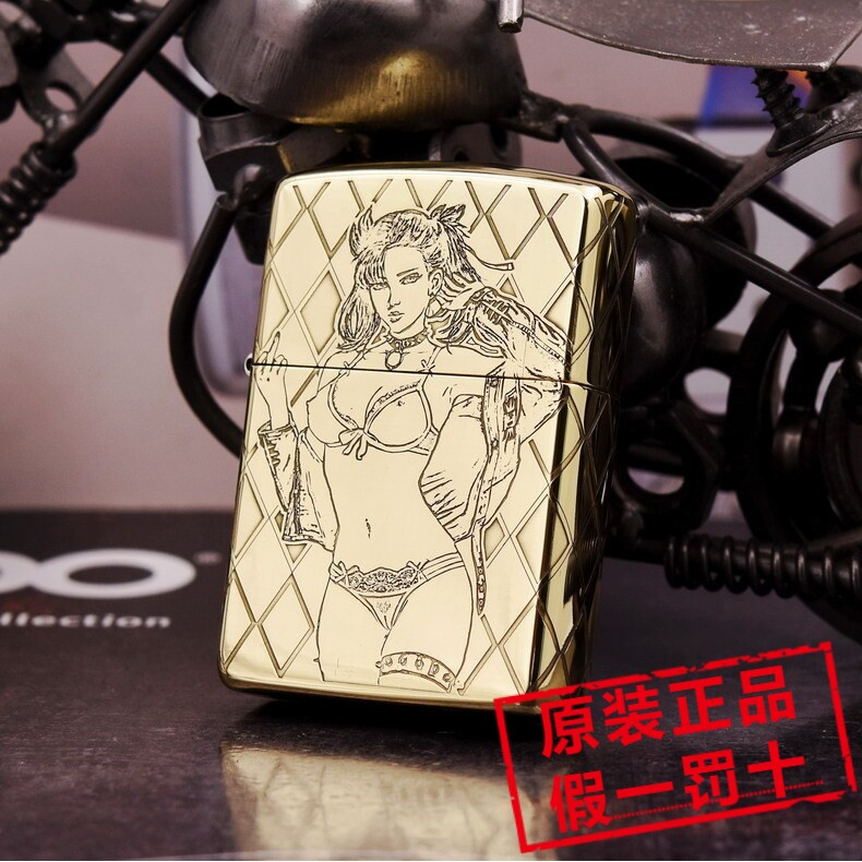 美国原装正品ZIPPO芝宝打火机204b/168纯铜环绕精雕 性感CLUB女郎