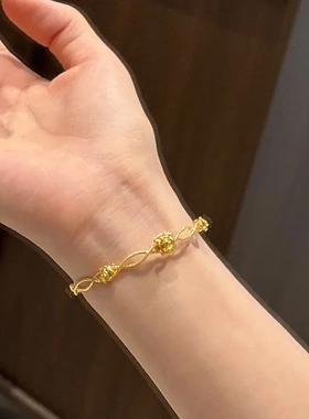 格调 小红书同款玫瑰花瓣手链2025新款精致奢品时尚百搭手饰品