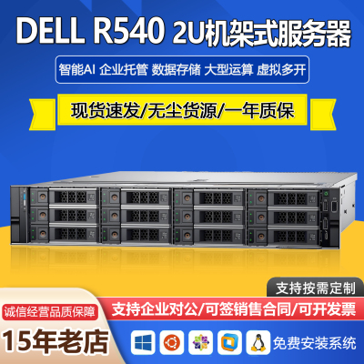 DELR540服务器主机2U机架式