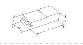 红星 HXH630-250ZKB 250直硬 6.3硬护套 L25.6 T4.8 W9.2 H6.1