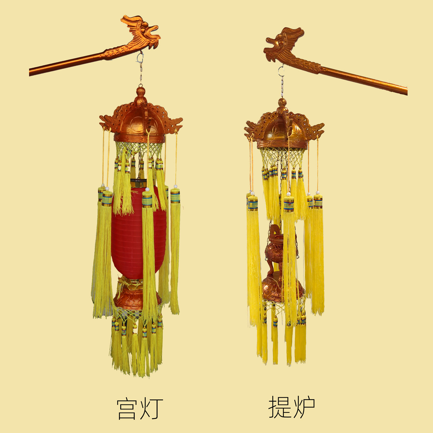 戏曲演出皇家道具精致宫灯提炉