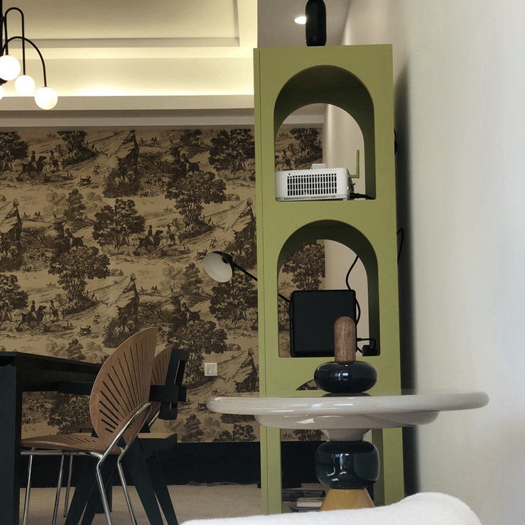 美国原装进口墙纸 法式人物 美式狩猎图 玄关电视沙发背景墙壁纸