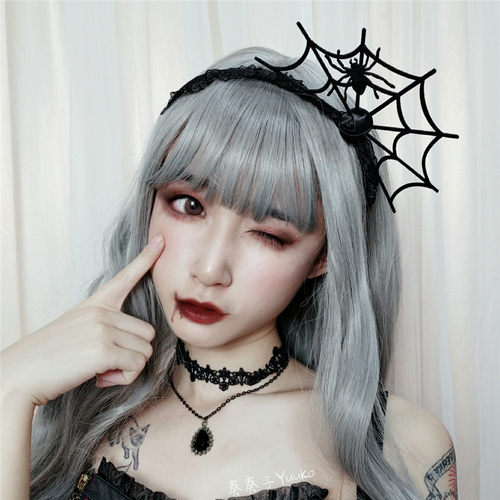 蜘蛛网暗黑哥特发箍头饰