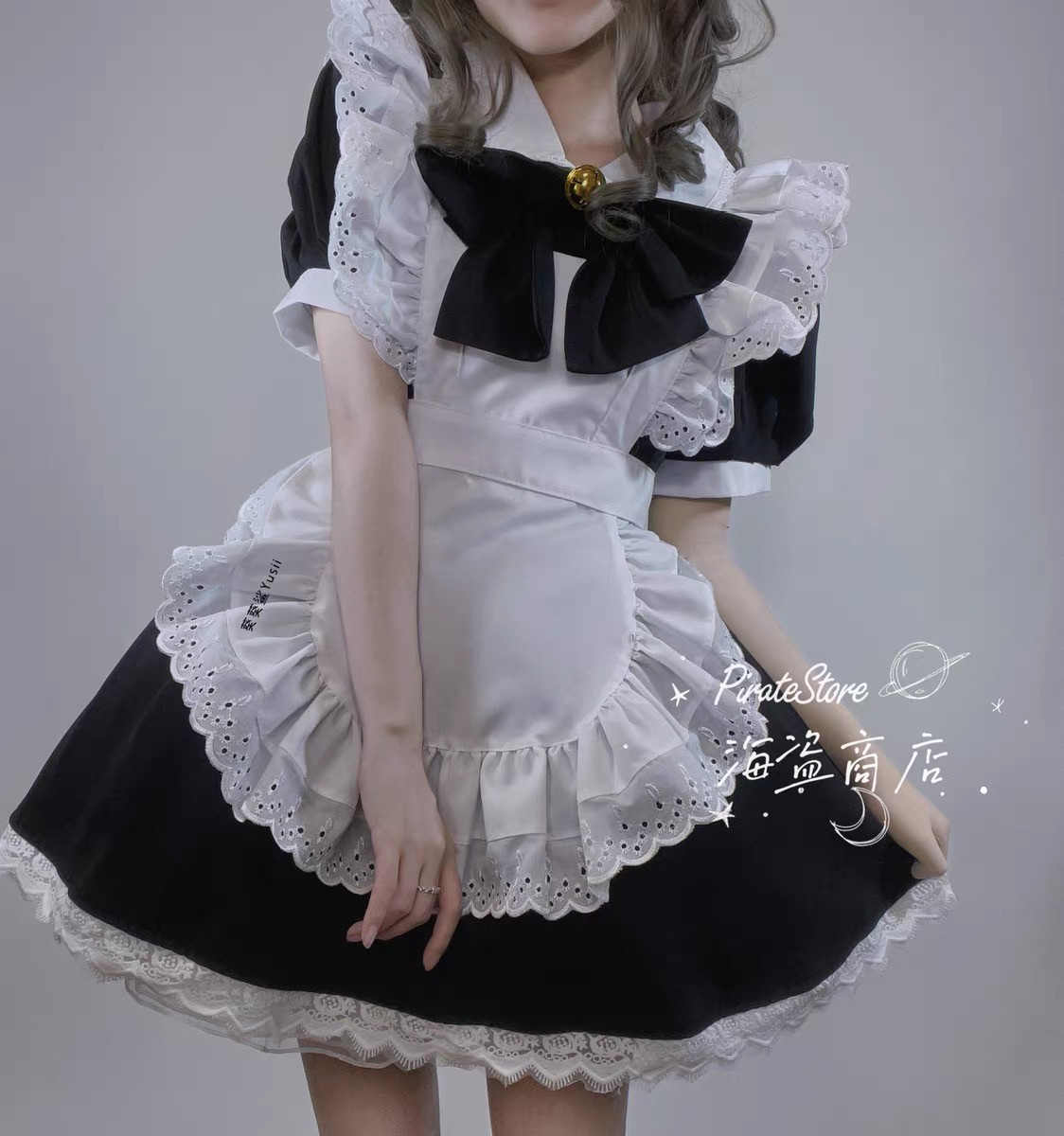 中华娘的精致围裙 华丽重工 lolita搭配单品cos穿搭汉洋折衷 百搭