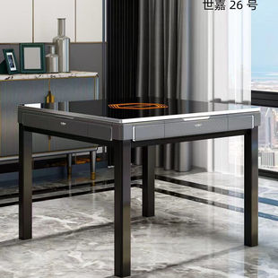 大鹏天禄免抓牌旋翼麻将机4加8八口机全自动麻将桌餐桌折叠静音