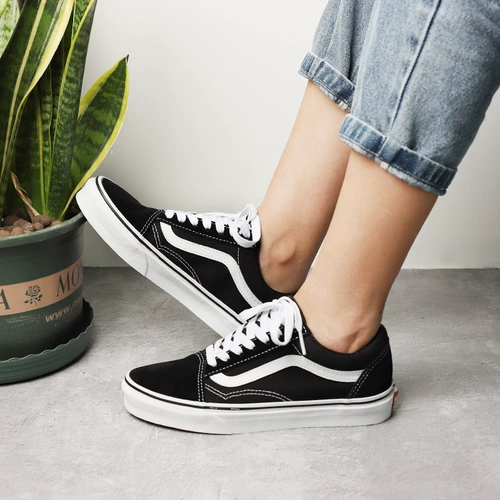 VANS Старый шкул с низким уровнем черно -белой классической мужской и женской повседневной туфли для ботинки скейтборда vn000d3hy28