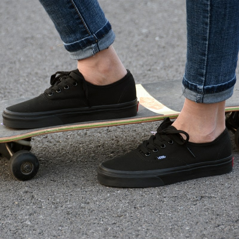 vans aut低帮经典款黑色黑武士男女鞋休闲帆布鞋滑板鞋vn-0ee3bka