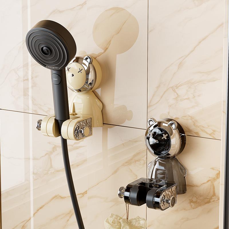 吸盘花洒支架免打孔可移动调节