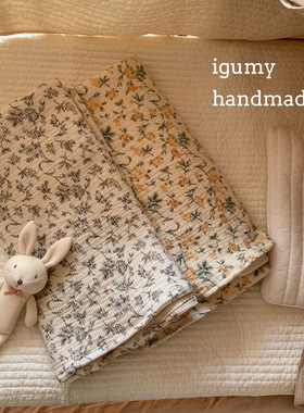 自留款韩国进口三重棉纱婴幼儿毯子盖毯纱布浴巾纯棉四季洗澡包巾