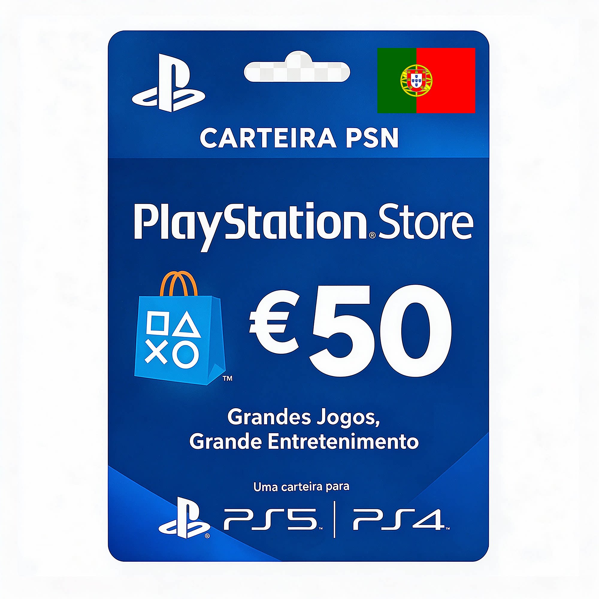 PlayStation PSN Plus Card 50 EURO Portugal 葡萄牙服充值点卡
