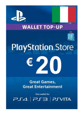 意大利PSN充值卡20欧元 Playstation EUR20 Gift Card IT PS4 PS5