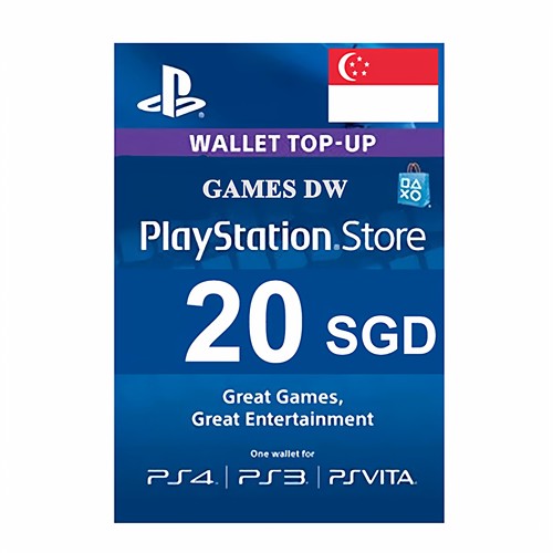 PlayStationStoreSGD20充值卡