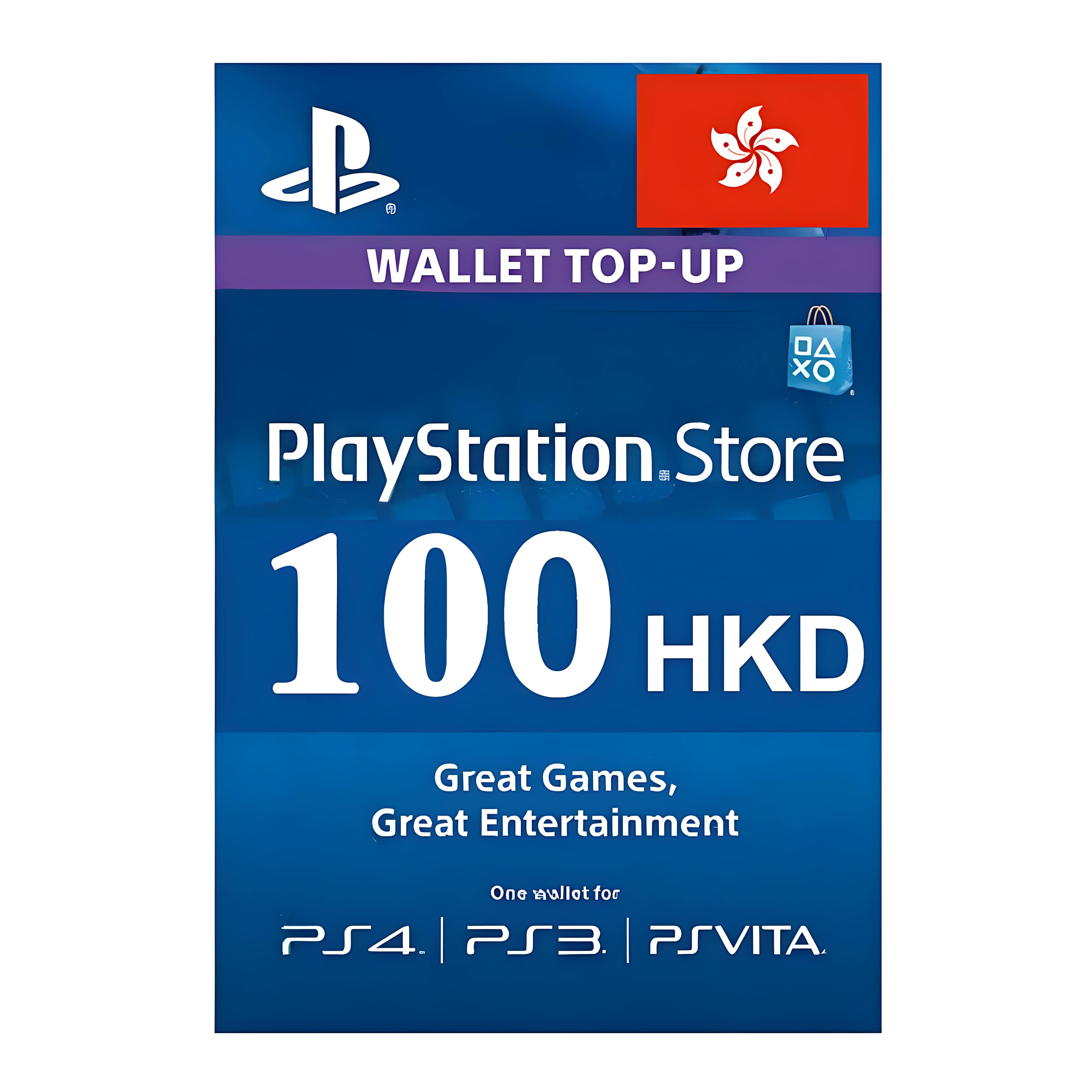 港服PSN商店礼品卡PS+HKD$100图片