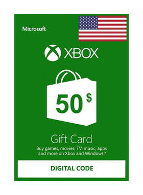 美服微软点卡 US$50 Digital Code Xbox one/Series S|X/Windows