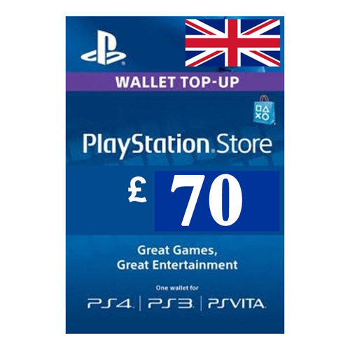 索尼点卡GBP70PSNVoucherCode