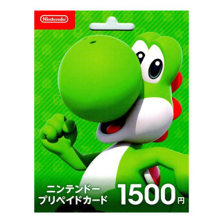 Nintendo Prepaid Card 1500 YEN Japanese 日服任天堂eShop点卡