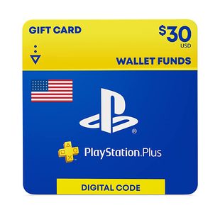 PSN 美服 Wallet USA Card Cash Code $30 Fund Plus PlayStation