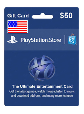 PlayStation Network Store Currency Card 50USD 美服PSN充值卡