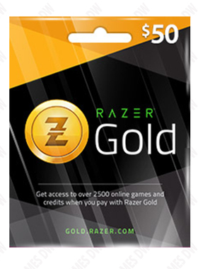 RAZER GOLD 50USD USA Region Code 美服雷蛇礼品卡50美刀 激战2
