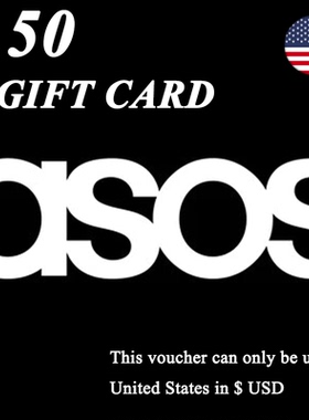 USD50 ASOS Gift Voucher 美国 $50 E-Gift Card DIgital Code