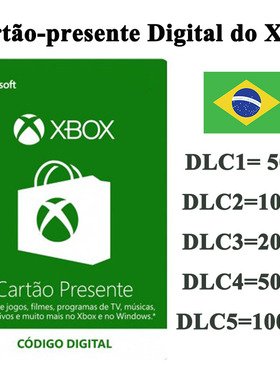 巴西XBOX雷亚尔礼品卡BRL50/100/200 XBOX LIVE GIFT CARD Brazil