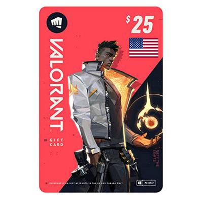 Valorant Gift Card $25 NA 2575 Point 拳头游戏 Riot Games