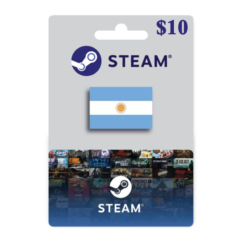 阿根廷蒸汽Steam钱包点卡$10ARS