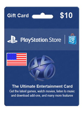 美国 PSN Gift Card 10$ Sony Playstation Network 10USD CD Key